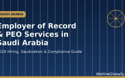 Employer of Record and PEO services in Saudi Arabia 2026 hiring guide cover image