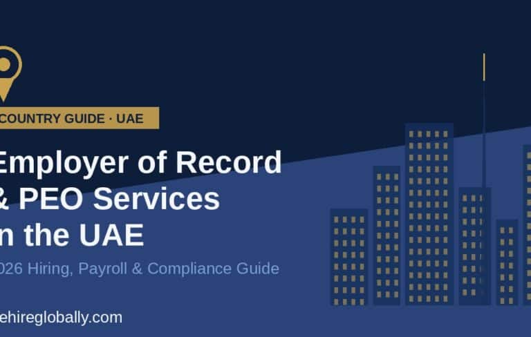 Employer of Record and PEO services in the UAE - 2026 hiring guide cover image