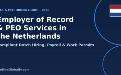 Employer of Record and PEO services in the Netherlands 2026 hiring guide, with Dutch flag badge