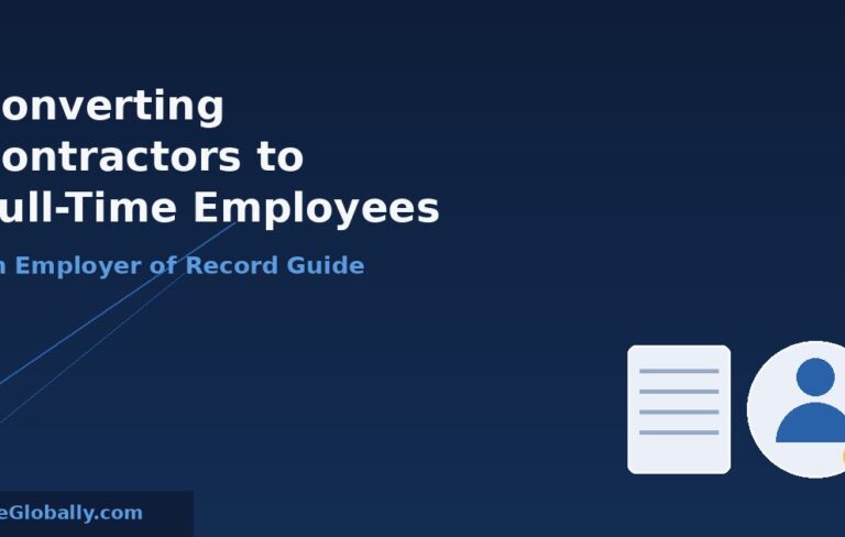 Converting independent contractors to full-time employees with an Employer of Record Converting independent contractors to full-time employees with an Employer of Record